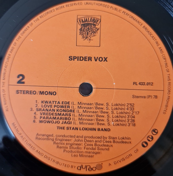 lataa albumi Download The Stan Lokhin Band - Spider Vox album