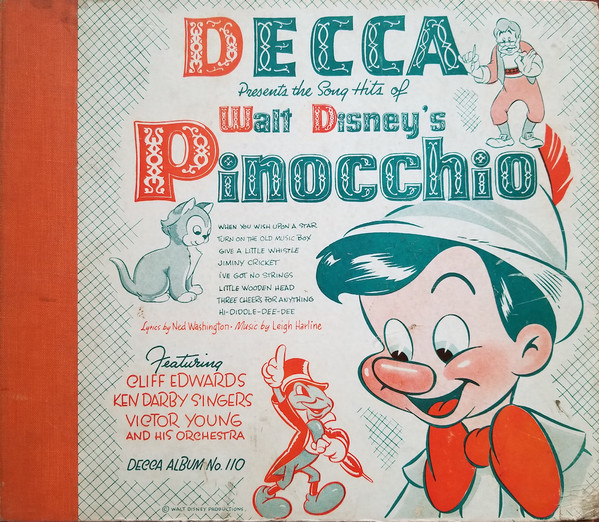 Decca Presents The Song Hits Of Walt Disney's Pinocchio (1940