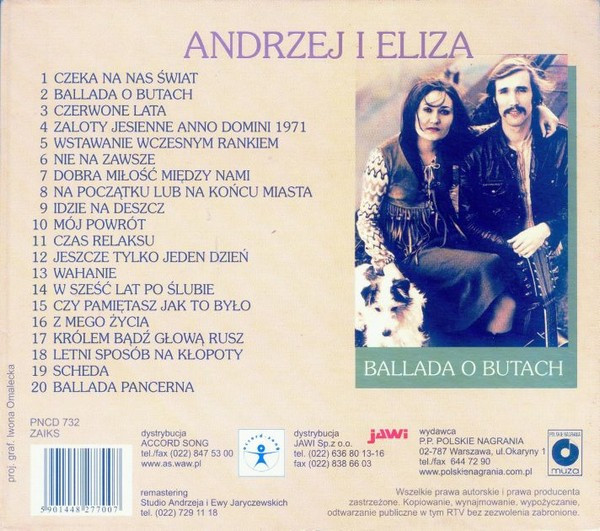 Album herunterladen Download Andrzej I Eliza - Ballada O Butach album