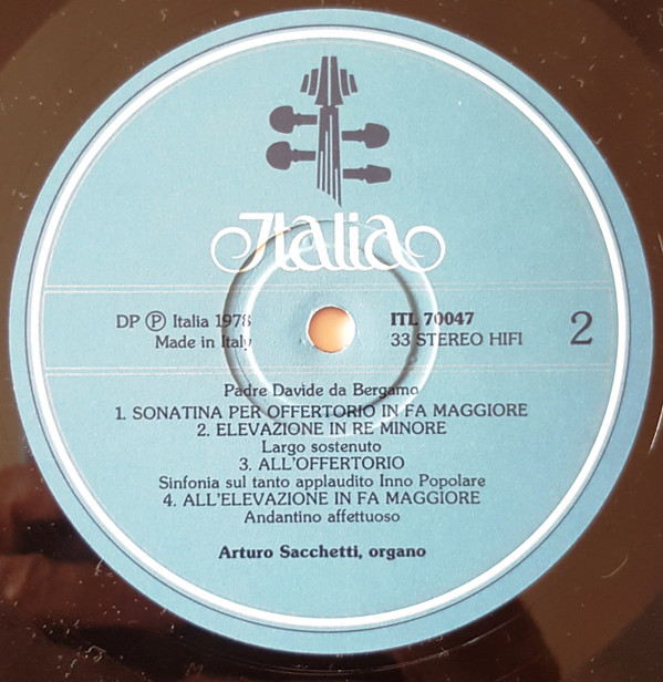 télécharger l'album Padre Davide da Bergamo, Arturo Sacchetti - Composizioni Per Organo