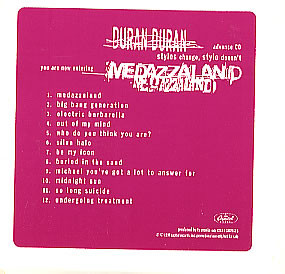 Duran Duran – Medazzaland (1997, Cassette) - Discogs