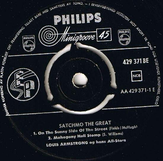 baixar álbum Louis Armstrong Og Hans AllStars - Satchmo The Great