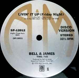 Bell & James - Livin' It Up (Friday Night) album cover