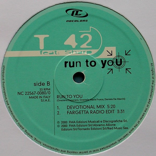 ladda ner album T 42 feat Sharp - Run To You