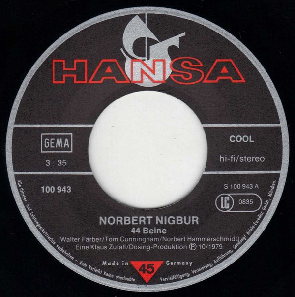 télécharger l'album Norbert Nigbur - 44 Beine