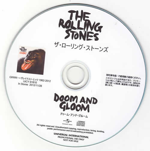 The Rolling Stones – Doom And Gloom (2012, CDr) - Discogs