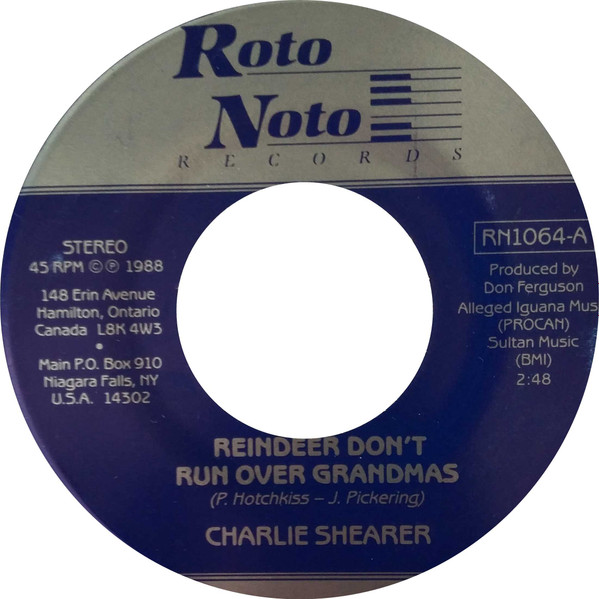 last ned album Charlie Shearer - Reindeer Dont Run Over Grandmas