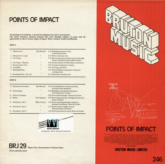 Album herunterladen Ray Russell Nick Ingman Mike Vickers - Points Of Impact