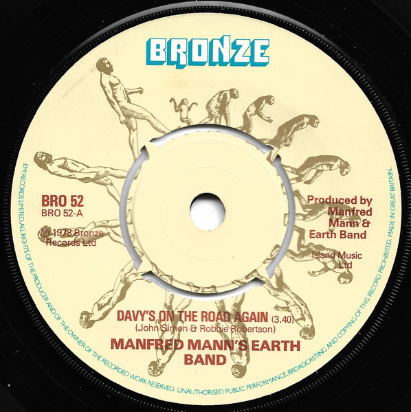 Manfred Mann's Earth Band – Davy's On The Road Again (1978, Vinyl 
