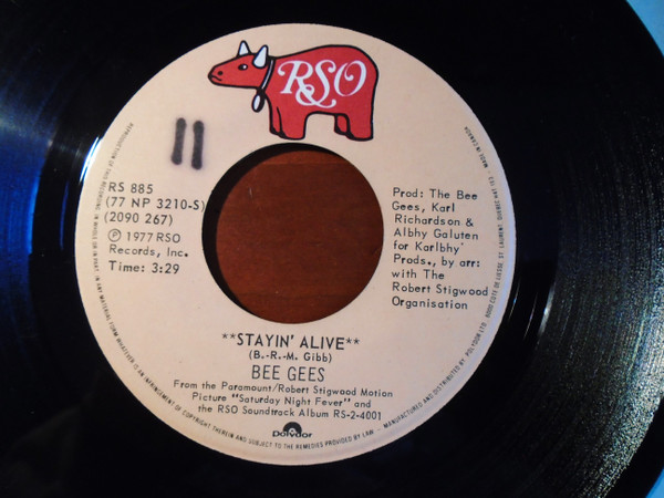 Bee Gees - Stayin' Alive | RSO (RS 885) - 4