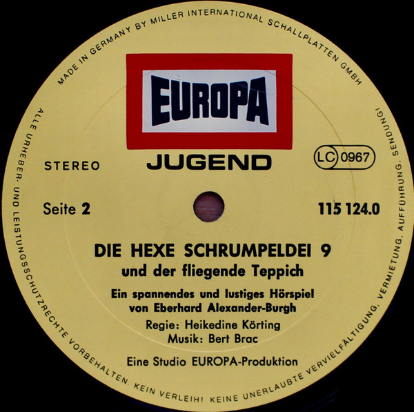 lataa albumi Eberhard AlexanderBurgh - Die Hexe Schrumpeldei 9 Und Der Fliegende Teppich