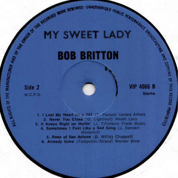 baixar álbum Bob Britton - My Sweet Lady