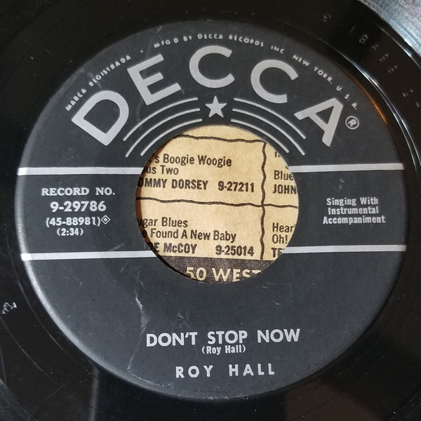 télécharger l'album Roy Hall - Dont Stop Now See You Later Alligator