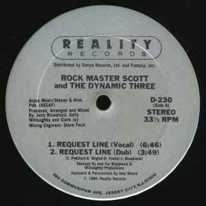 Rock Master Scott And The Dynamic Three - Request Line / The Roof Is On Fire