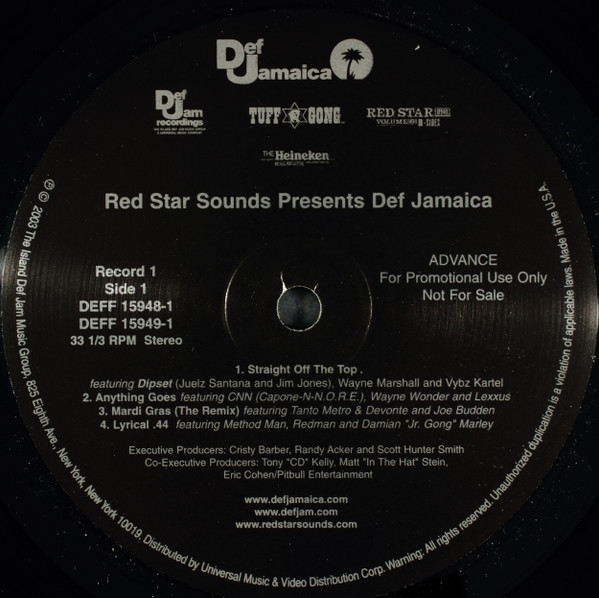 Red Star Sounds Presents Def Jamaica (Vinyl, US, 2003) For Sale