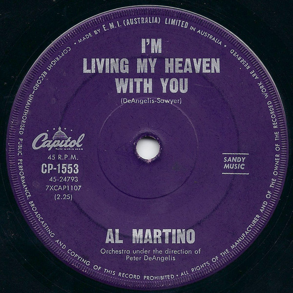 Al Martino – I Love You More And More Every Day / I'm Living My