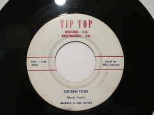 Marvin & The Chirps - Sixteen Tons / I'll Miss You This Xmas album cover