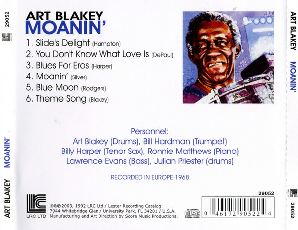 lataa albumi Art Blakey - Moanin
