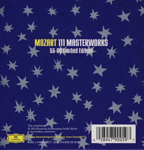 Mozart – 111 Masterworks (2012, CD) - Discogs