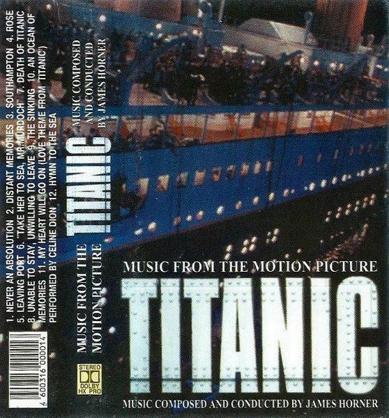 James Horner – Titanic (Music From The Motion Picture) (Cassette) - Discogs