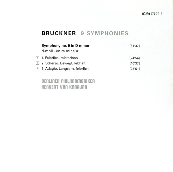 lataa albumi Bruckner Karajan, Berliner Philharmoniker - 9 Symphonies
