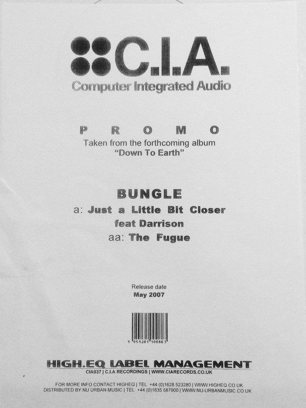 last ned album Bungle feat Darrison - Just A Little Bit Closer The Fugue