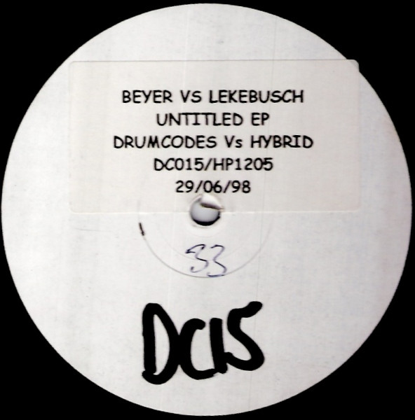 baixar álbum Beyer vs Lekebusch - Untitled EP Drumcodes vs Hybrid