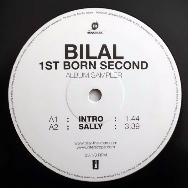 Bilal – 1st Born Second (Album Sampler) (2001, Vinyl) - Discogs