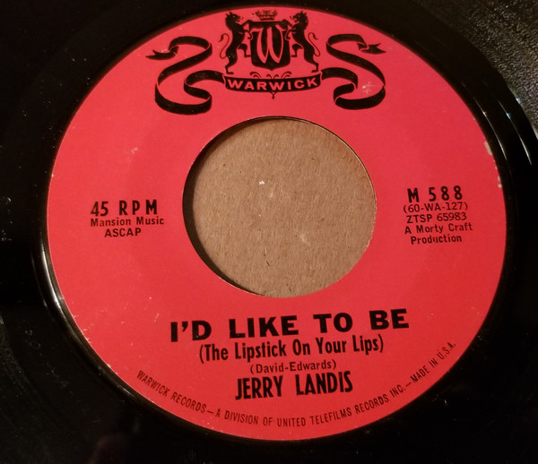Album herunterladen Jerry Landis - Id Like To Be The Lipstick On Your Lips