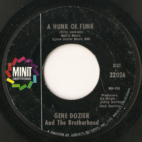 Gene Dozier And The Brotherhood A Hunk Of Funk One For Bess