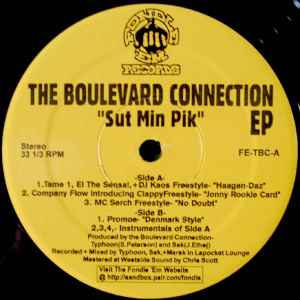 The Boulevard Connection - Sut Min Pik EP album cover