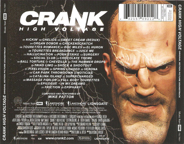 Mike Patton – Crank High Voltage (Original Motion Picture Soundtrack)  (2009, CD) - Discogs