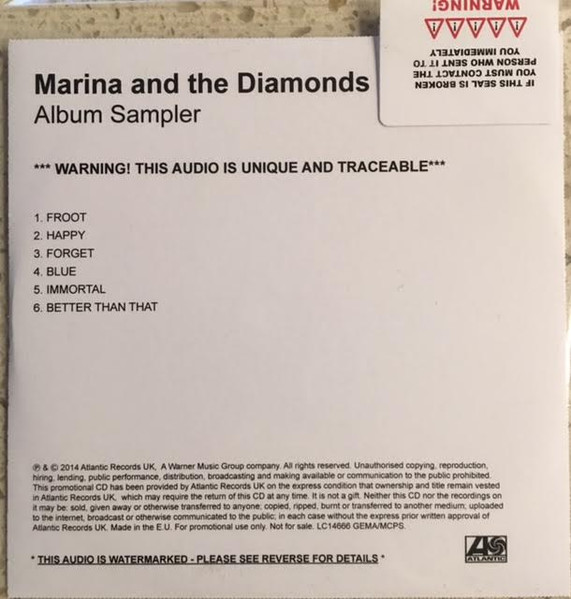 Marina And The Diamonds – Froot (2015, Softpack, CD) - Discogs