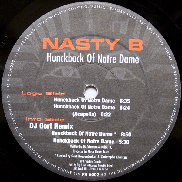 Nasty B* – Hunckback Of  Notre Dame