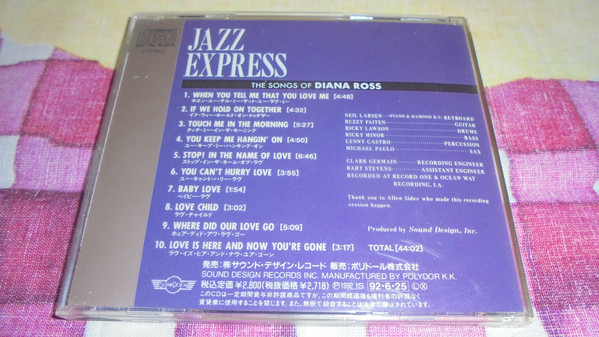 télécharger l'album Jazz Express - The Songs Of Diana Ross