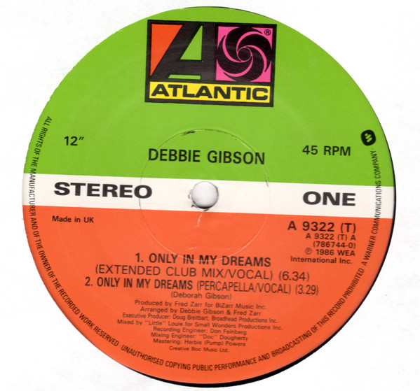 last ned album Debbie Gibson - Only In My Dreams