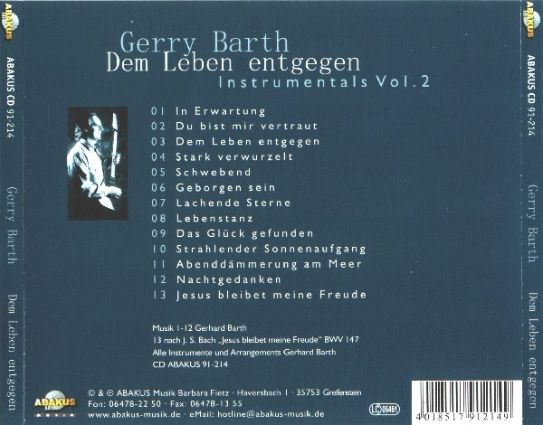 baixar álbum Gerry Barth - Dem Leben Entgegen Instrumentals Vol 2