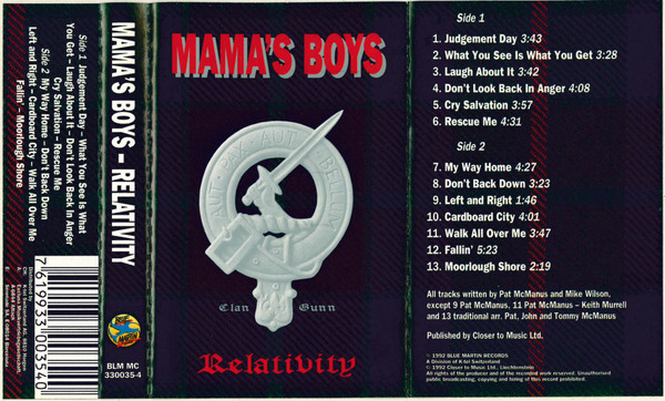Mama's Boys – Relativity (1992, CD) - Discogs