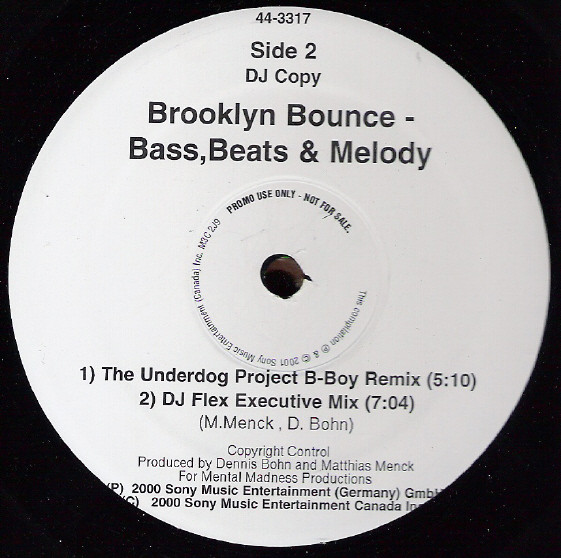 Key & BPM for Bass, Beats & Melody by Brooklyn Bounce