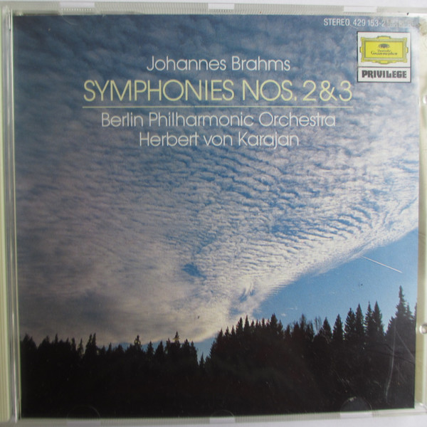télécharger l'album Johannes Brahms Berlin Philharmonic Orchestra, Herbert von Karajan - Symphonies Nos 2 3