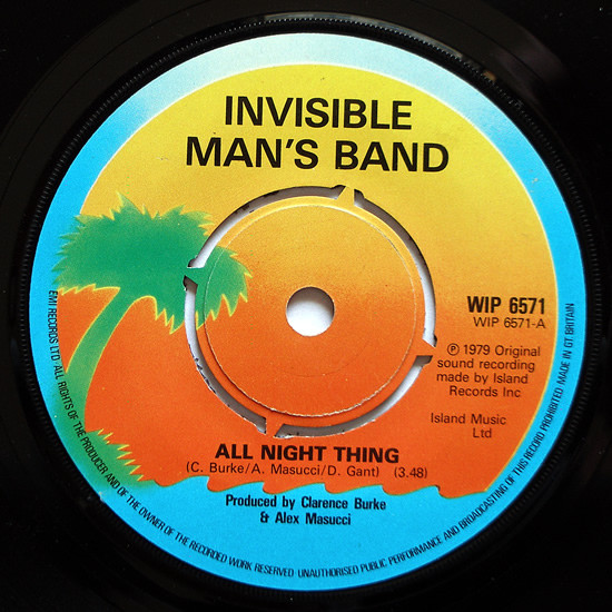 The Invisible Man's Band – All Night Thing (1979, Vinyl) - Discogs