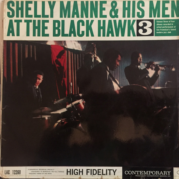 Shelly Manne & His Men – At The Black Hawk, Vol. 3 (1960, Vinyl