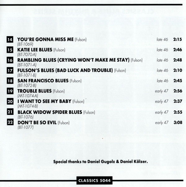 ladda ner album Lowell Fulson - The Chronological Lowell Fulson 1946 1947