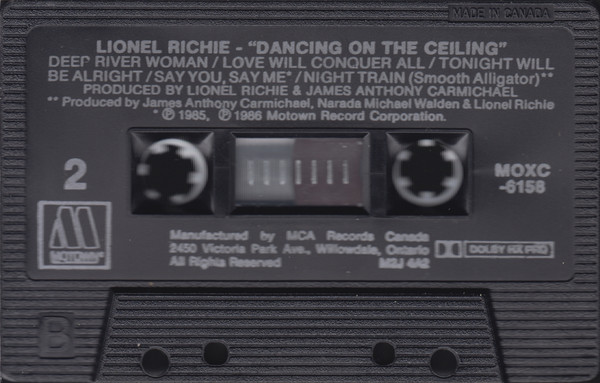 Lionel Richie - Dancing On The Ceiling | Motown (MOXC-6158) - 4