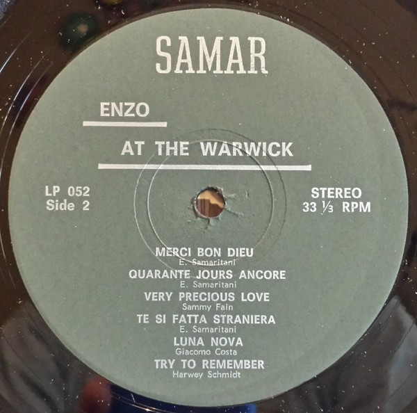 last ned album Enzo Samaritani - Enzo at the Warwick Volume 2