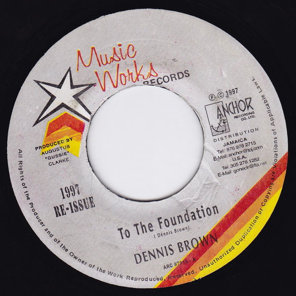 Dennis Brown – To The Foundation (1997, Vinyl) - Discogs