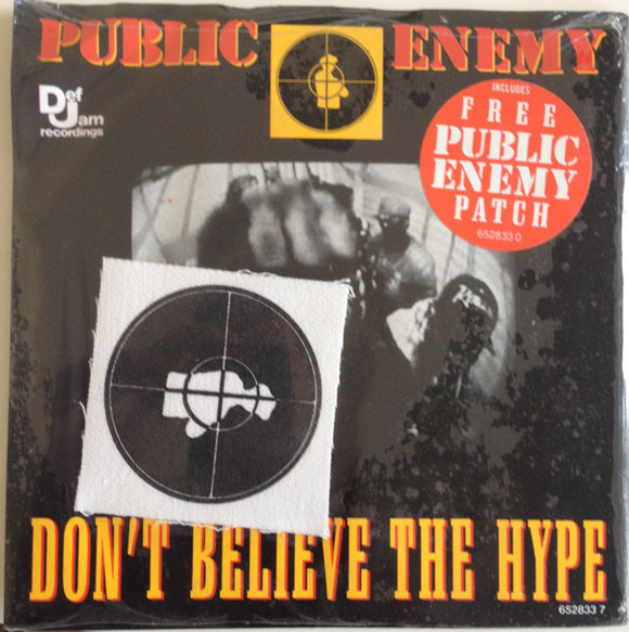 Public Enemy Patch Rap Rock Old School 