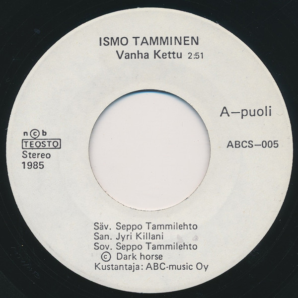 Ismo Tamminen – Vanha Kettu (1985, Vinyl) - Discogs