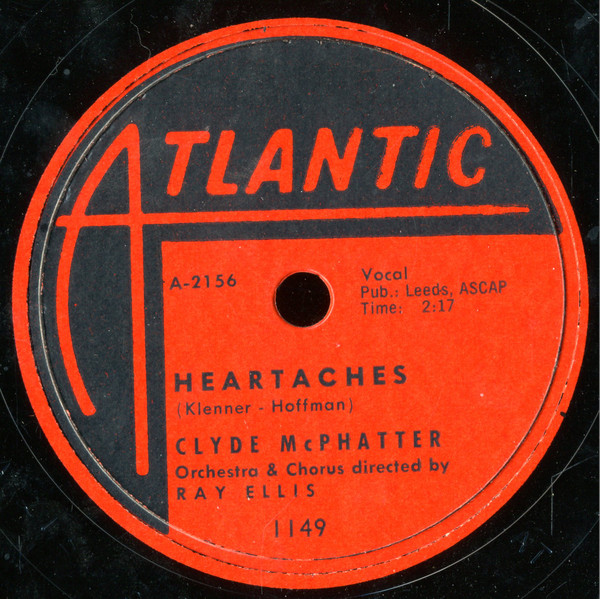 Clyde McPhatter – Long Lonely Nights / Heartaches (1957, Vinyl) - Discogs