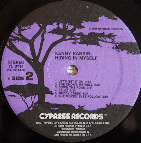 Album herunterladen Kenny Rankin - Hiding In Myself